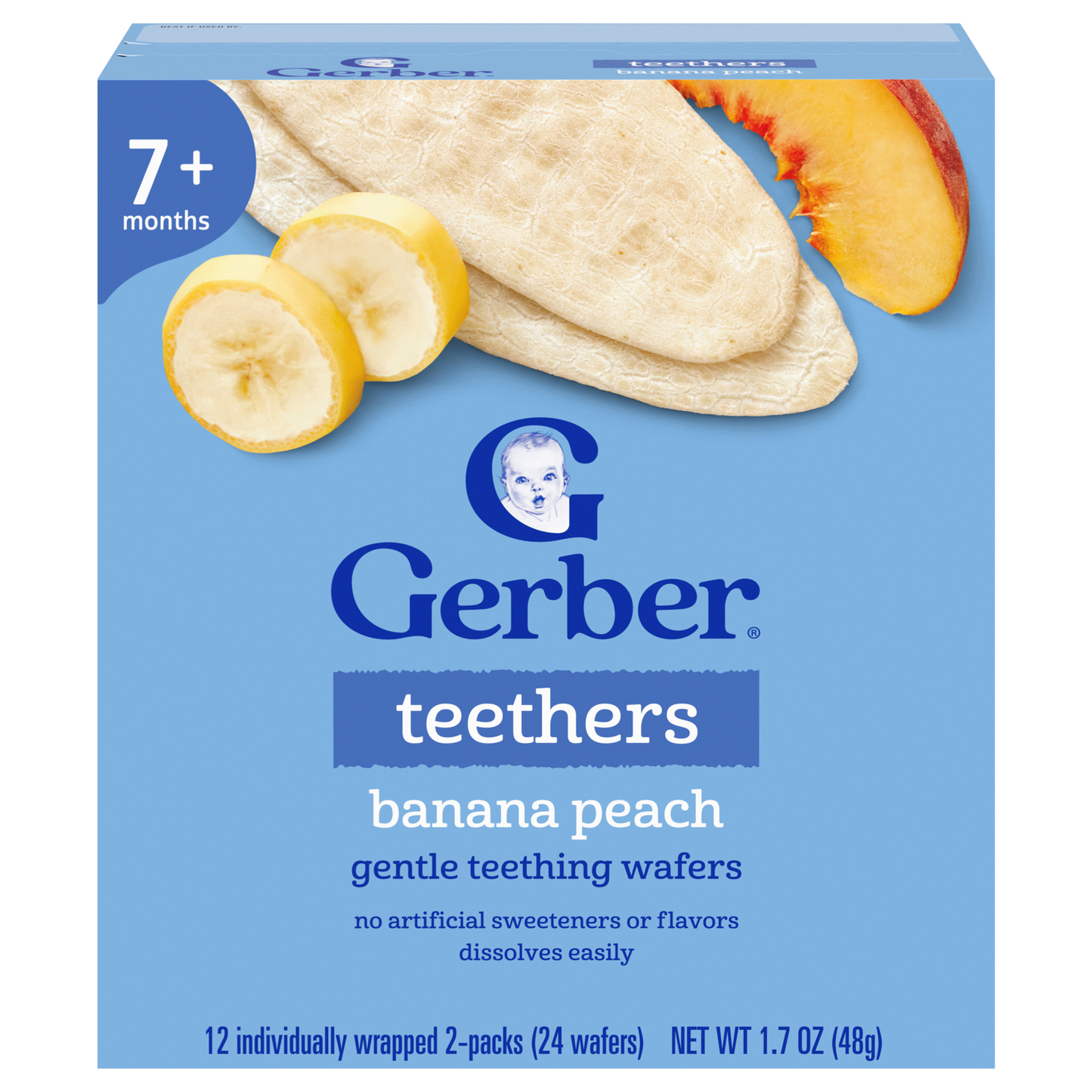 Gerber Teethers Gentle Teething Wafers, 24 Wafers