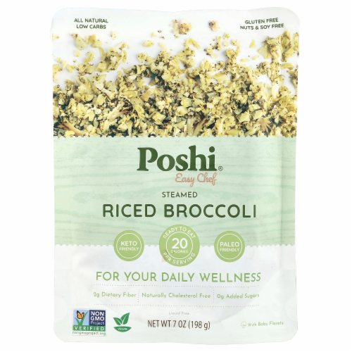 Poshi Easy Chef Steamed Riced Broccoli 198g