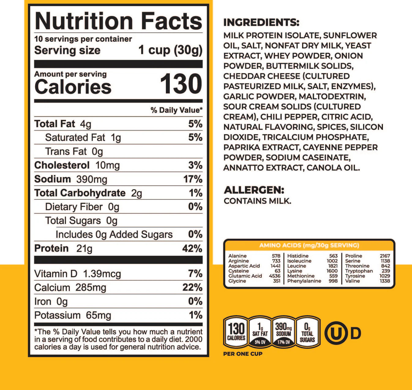 Twin Peaks Nacho Cheese Protein Puffs 300g