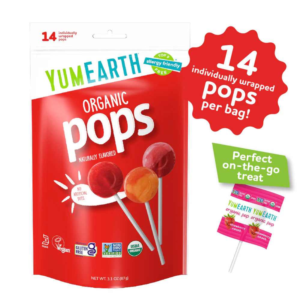 YumEarth Assorted Organic Pops 87g