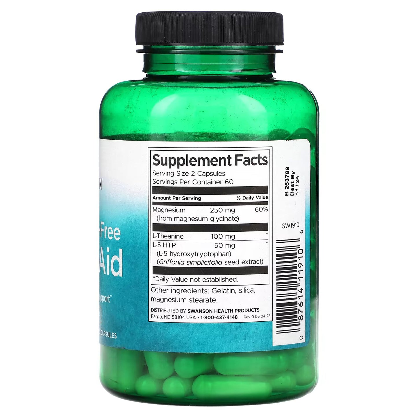 Swanson Melatonin-Free Sleep Aid, 120 Capsules