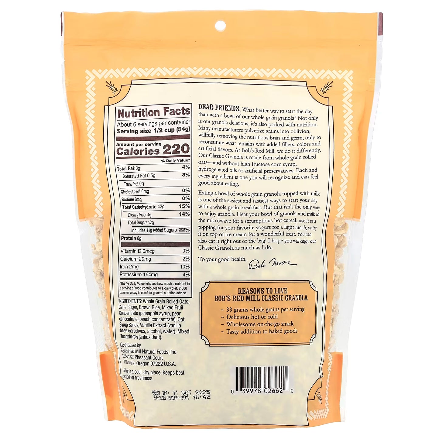 Bob's Red Mill Classic Granola 340g