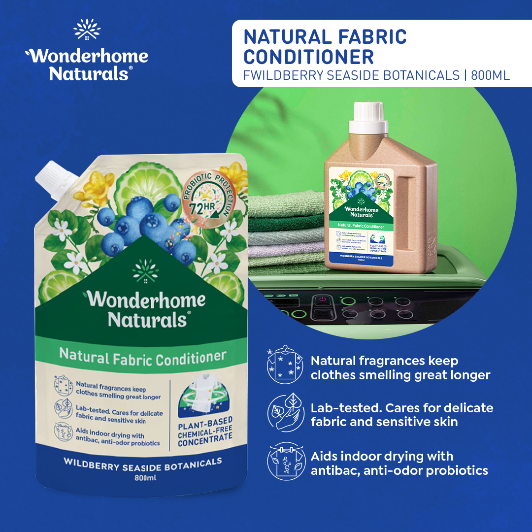 Wonderhome Naturals Fabric Conditioner Wildberry Seaside Botanicals