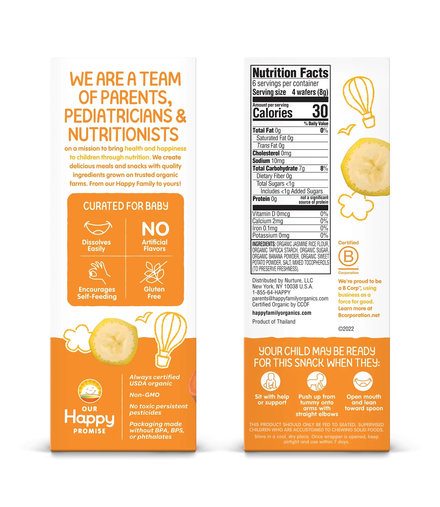 Happy Baby Organics Sweet Potato & Banana Teethers