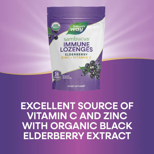 Nature's Way Sambucus Elderberry, 24 Lozenges