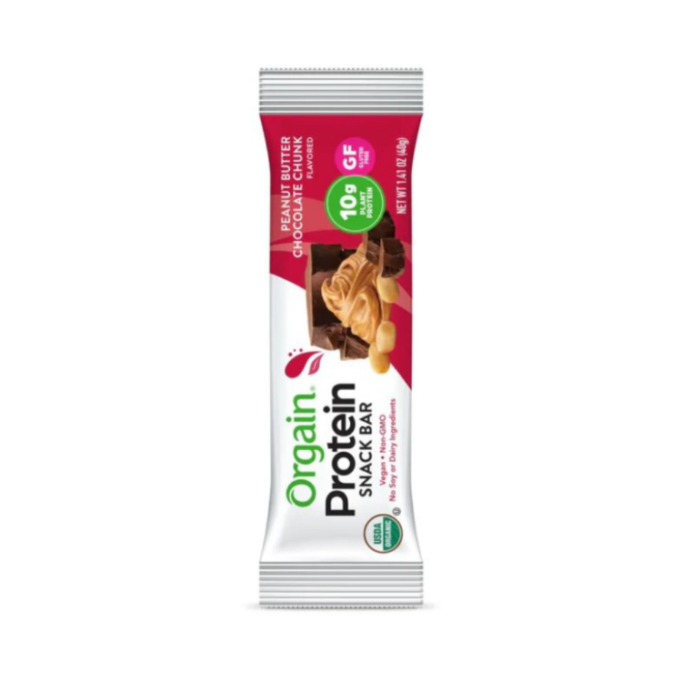 Orgain Vegan Protein Snack Bar, Peanut Butter Chocolate Chunk 40g