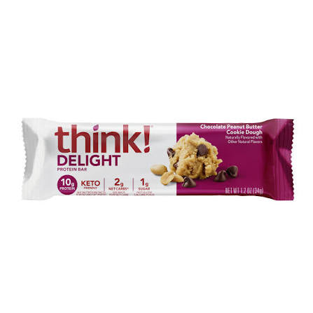 Think! Delight Chocolate Peanut Butter Cookie Dough Protein Bar