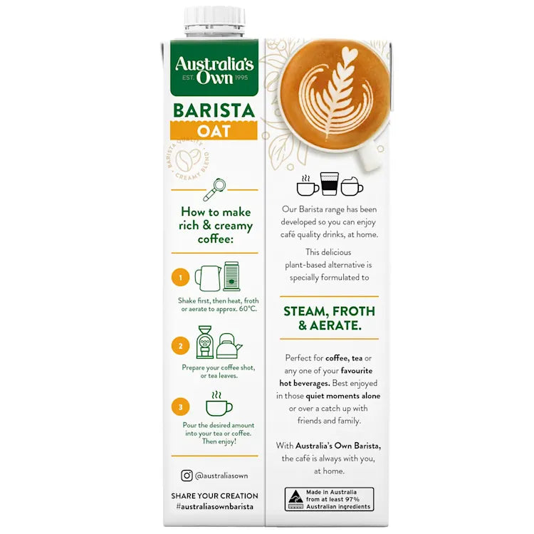 Australia's Own Barista Oat 1L