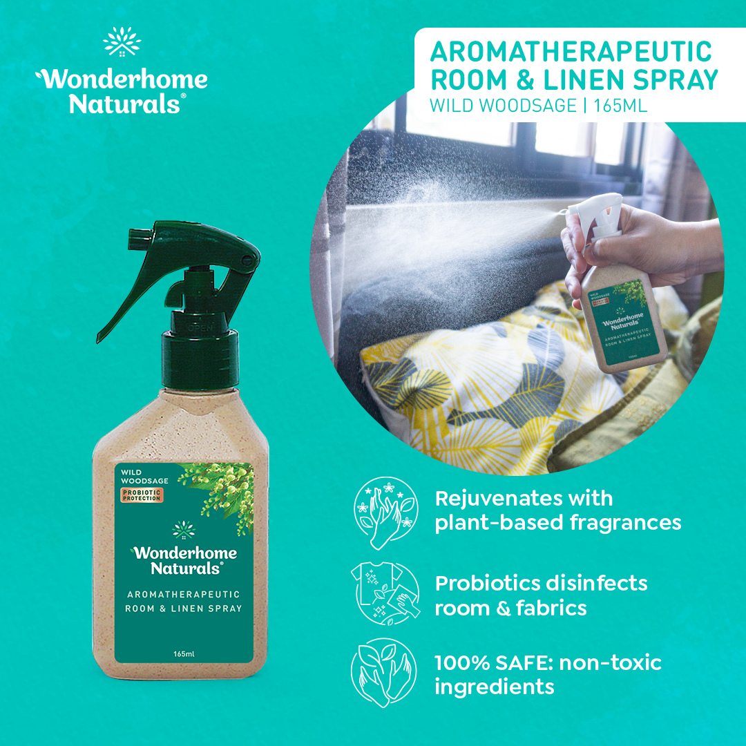 Wonderhome Aromatherapeutic Room Linen Spray 165ml