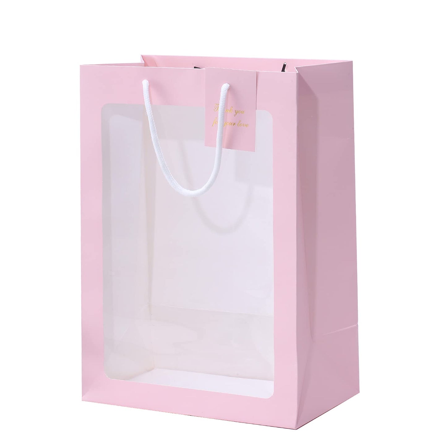 Pink Paper Bag w/ Window