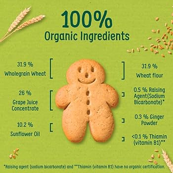 Organix Gingerbread Men, 15 Biscuits