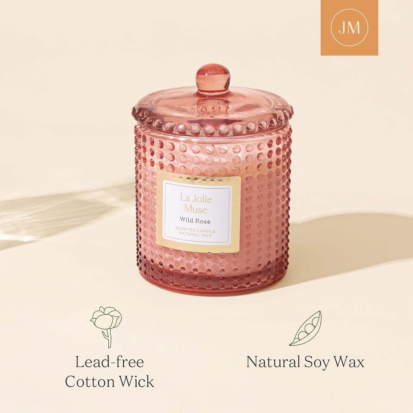 La Jolie Muse Rose Noir & Oud Soy Candle