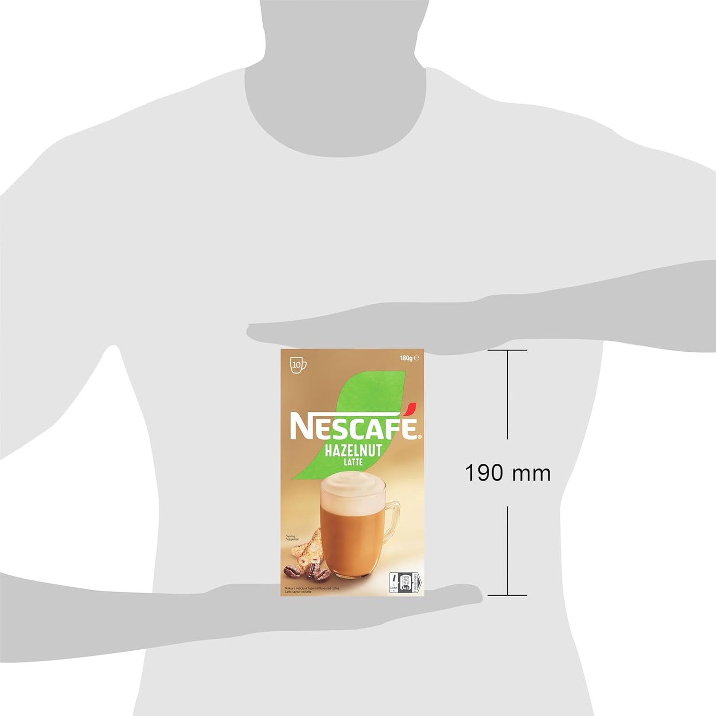 Nescafé Hazelnut Latte, 10 Sachets