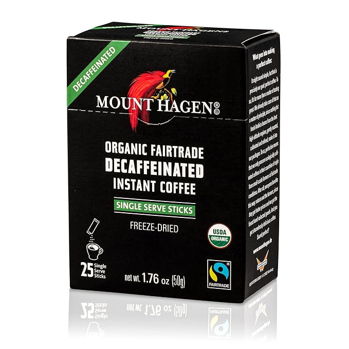 Mount Hagen Organic Decaffeinated Instant Coffee 100g