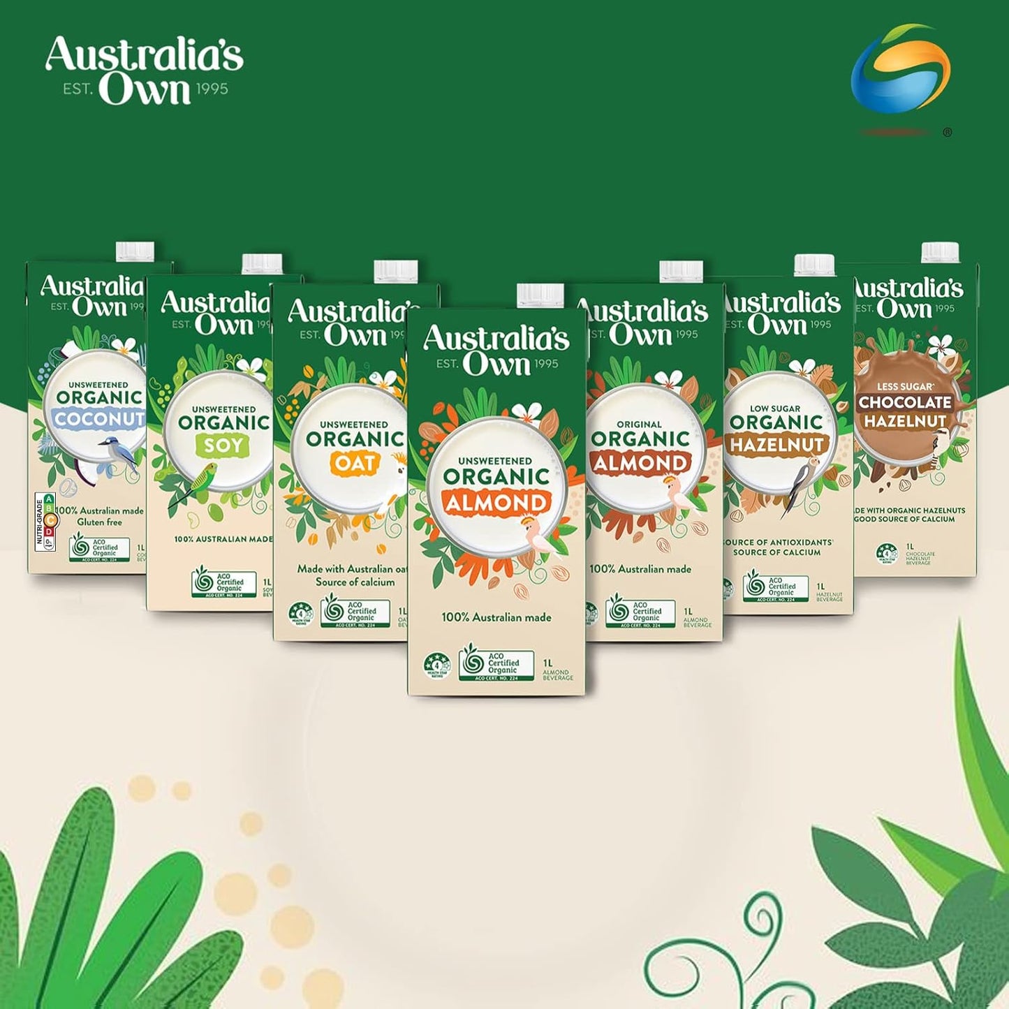 Australia's Own Original Organic Almond Milk 1L