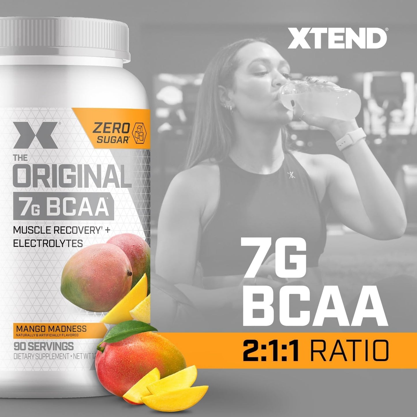 Xtend Original BCAA Powder Mango Madness, 30 Servings