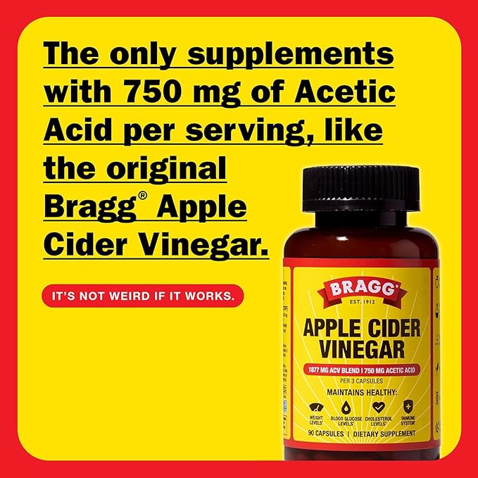 Bragg Apple Cider Vinegar, 90 Capsules