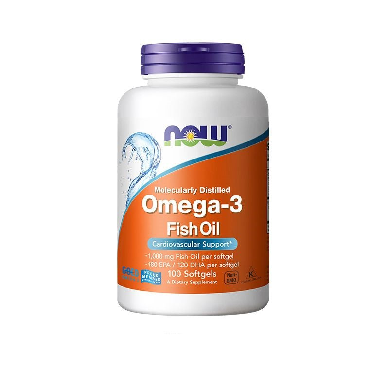 Now Foods Omega-3 Fish Oil, 100 Softgels