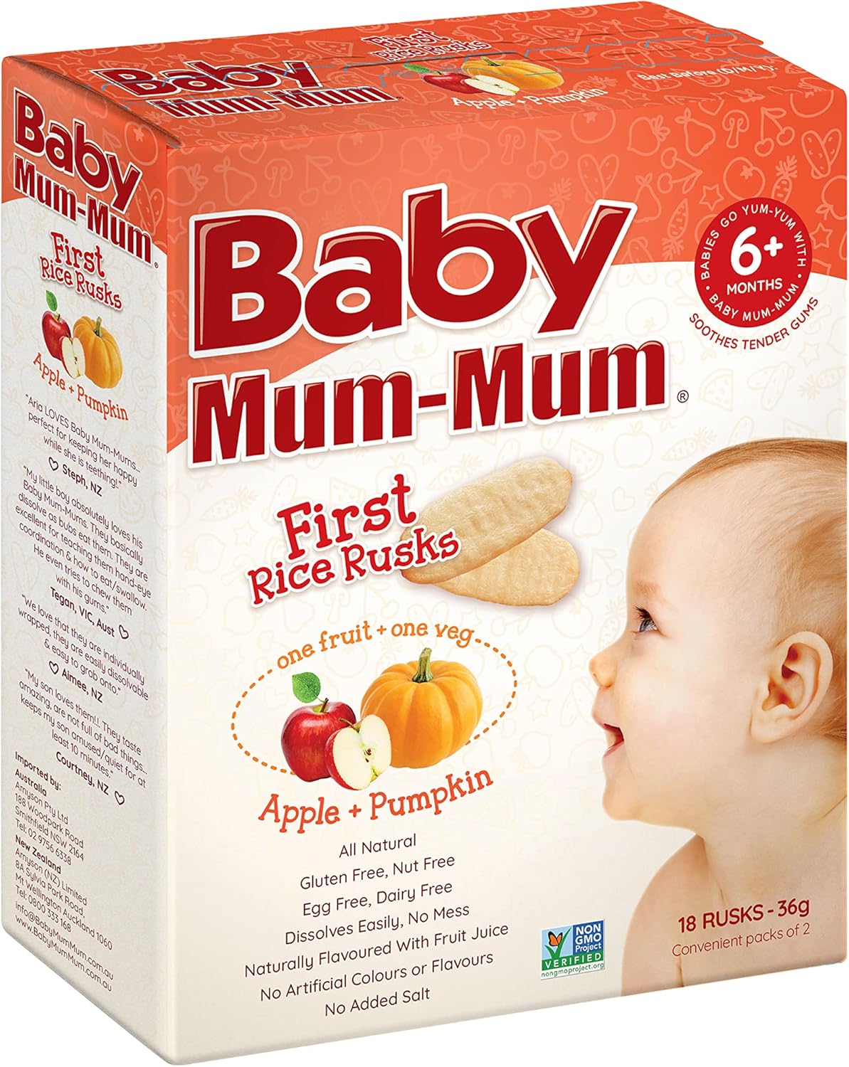 Baby Mum-Mum First Rice Rusks 36g