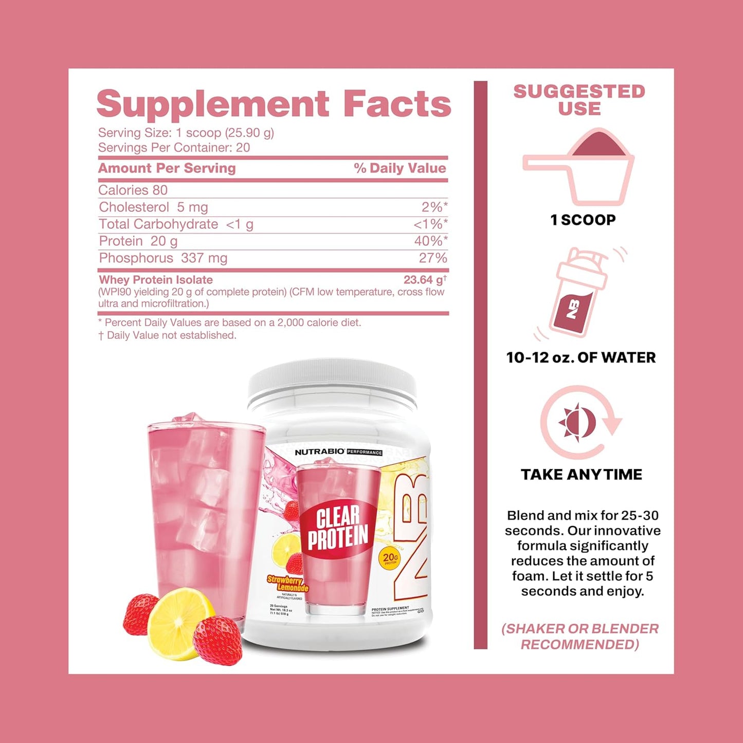 Nutrabio Performance Clear Protein