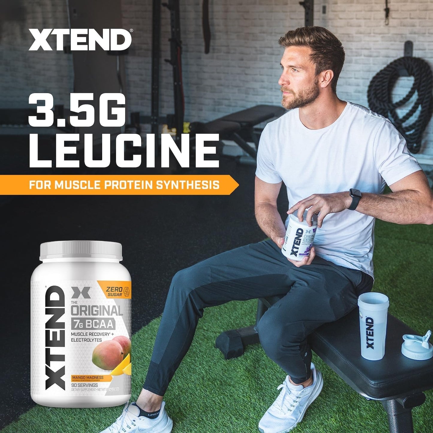 Xtend Original BCAA Powder Mango Madness, 30 Servings