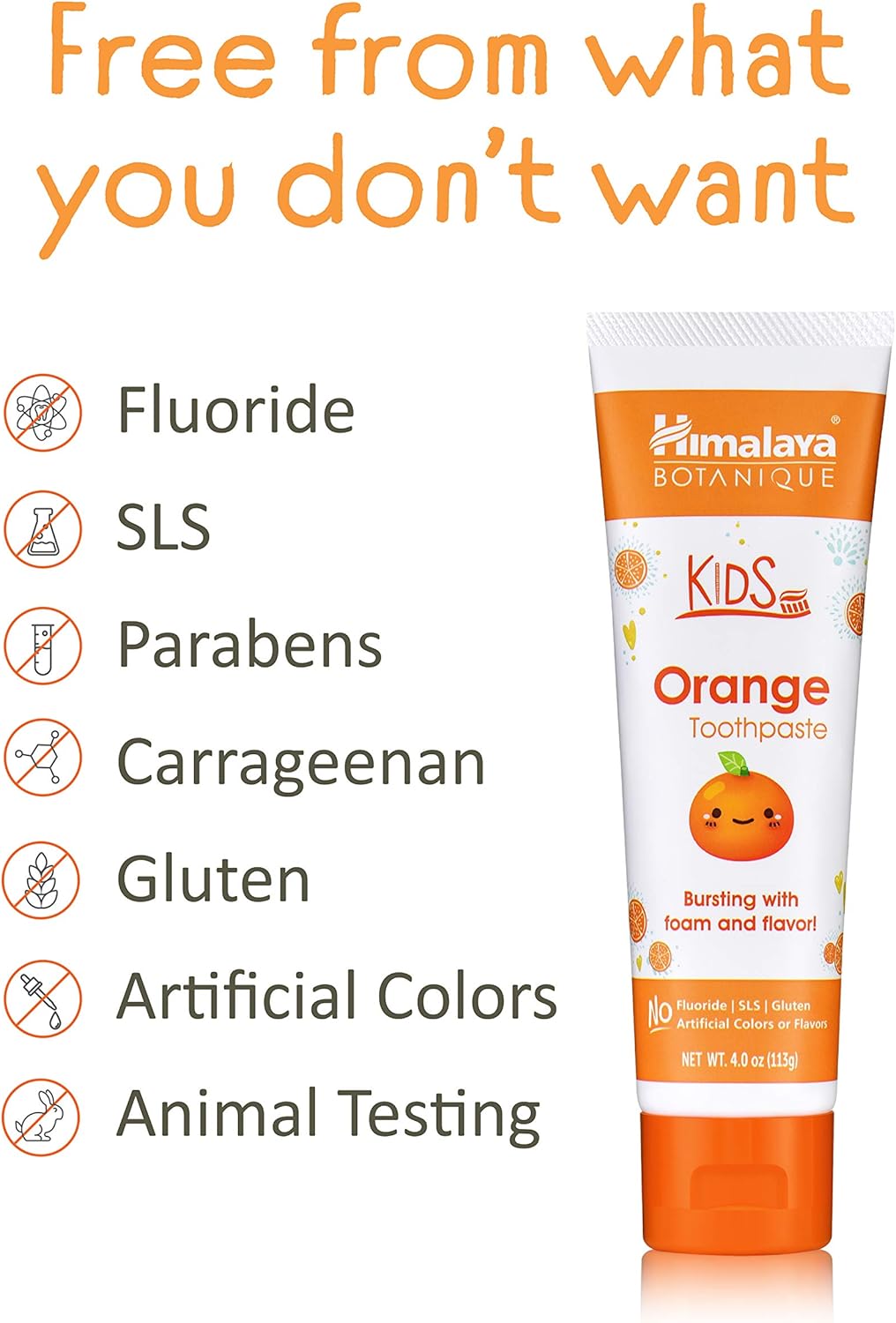 Himalaya Botanique Orange Kids Toothpaste