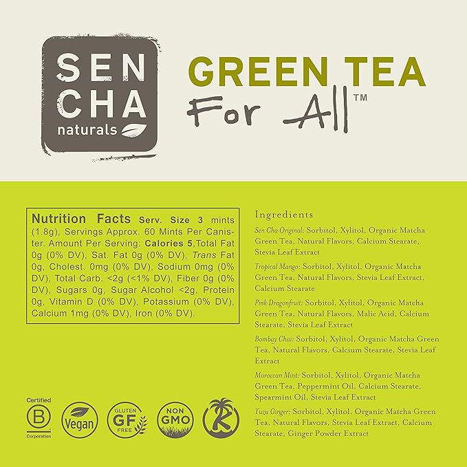 Sencha Green Tea Mints