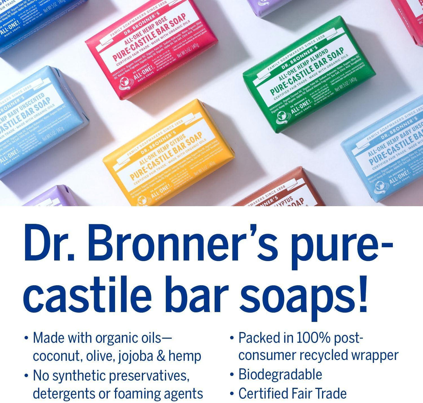 Dr. Bronner's Lavender Pure-Castile Magic Bar Soap 140g