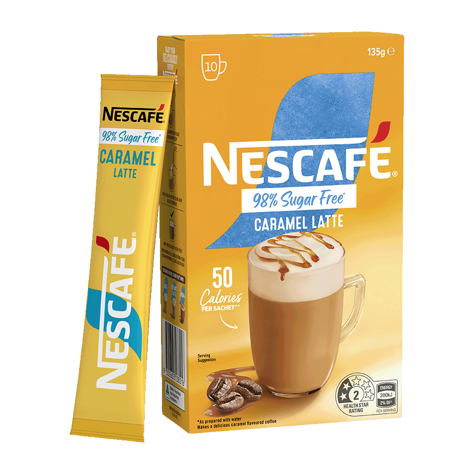 Nescafé Caramel Latte, 10 Sachets