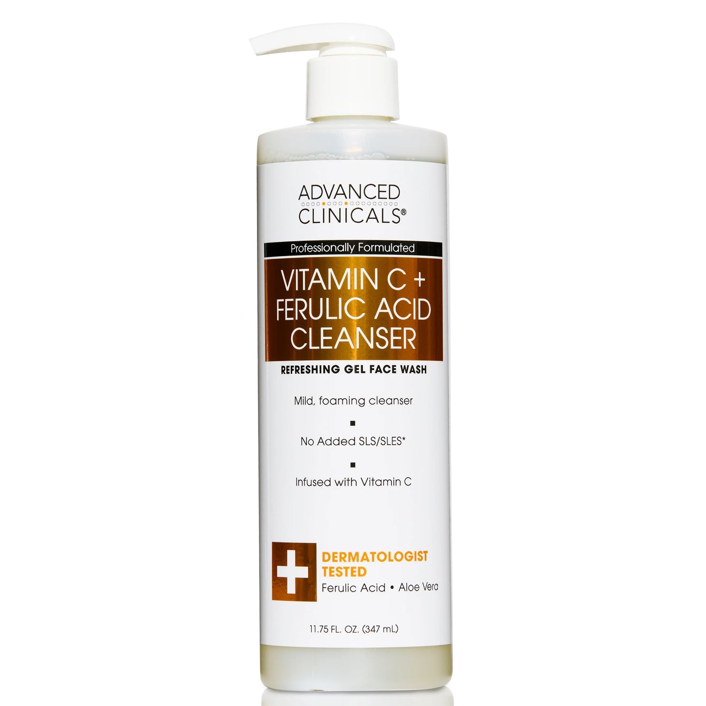 Advanced Clinicals Vitamin C + Ferulic Acid Cleanser 347ml