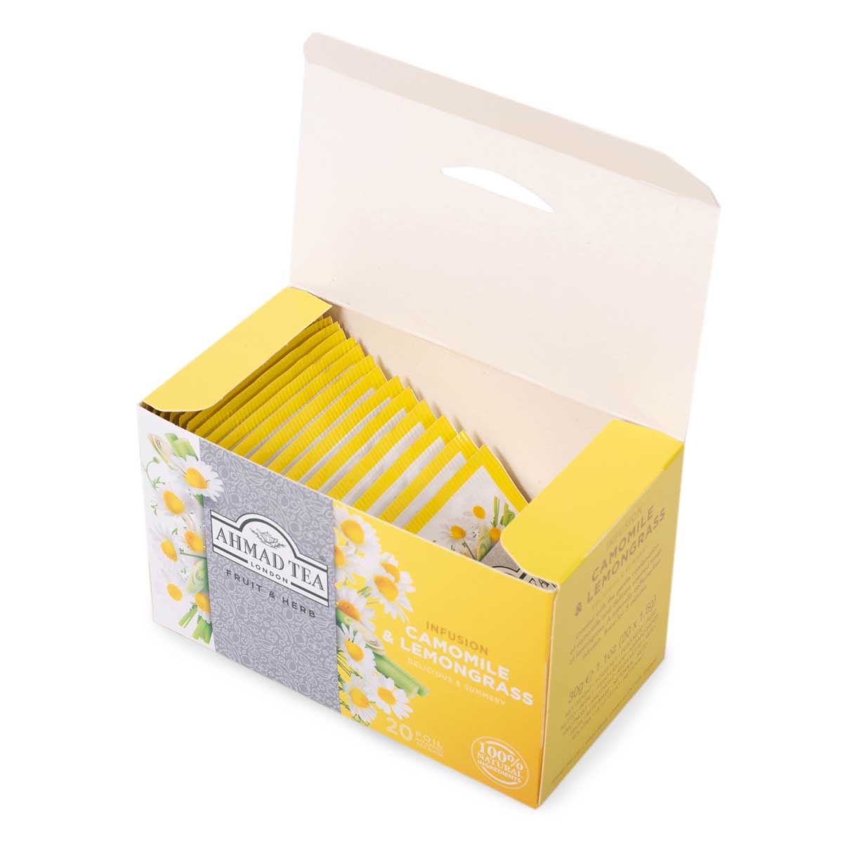 Ahmad Tea "Fruit & Herb” Infusion Camomile & Lemongrass, 20 Tea Bags