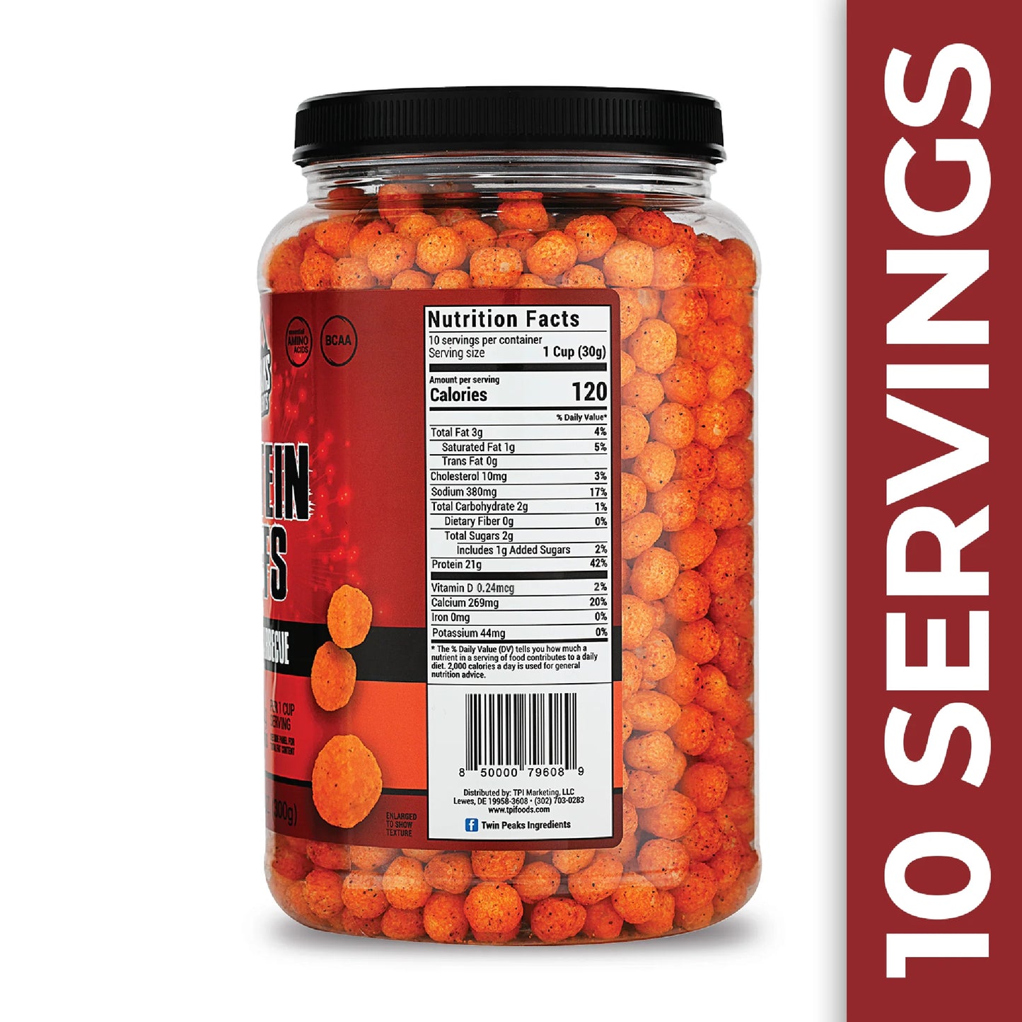 Twin Peaks Mesquite BBQ Protein Puffs 300g
