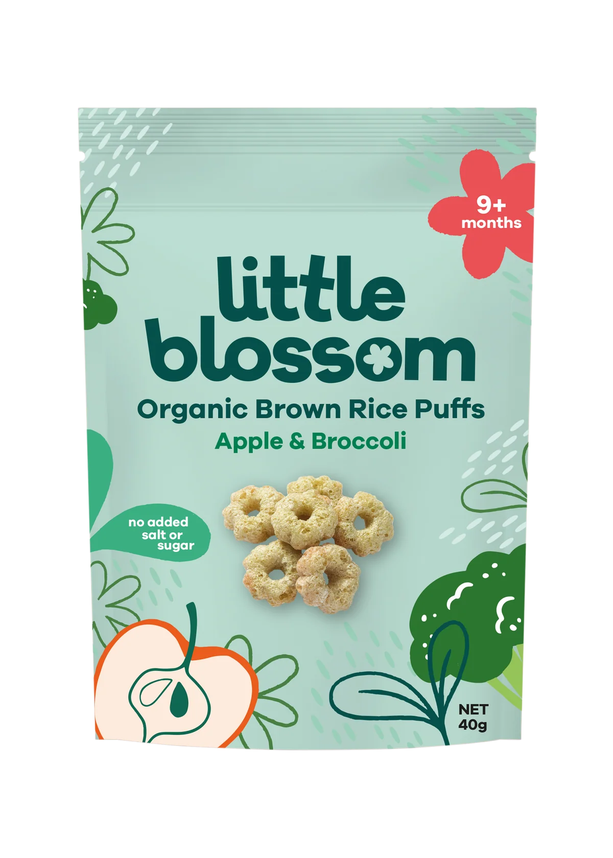 Little Blossom Organic Brown Rice Puffs 40g