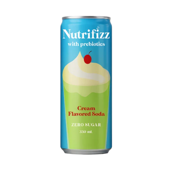 Nutrifizz w/ Probiotics Zero Sugar Cream Soda 330ml