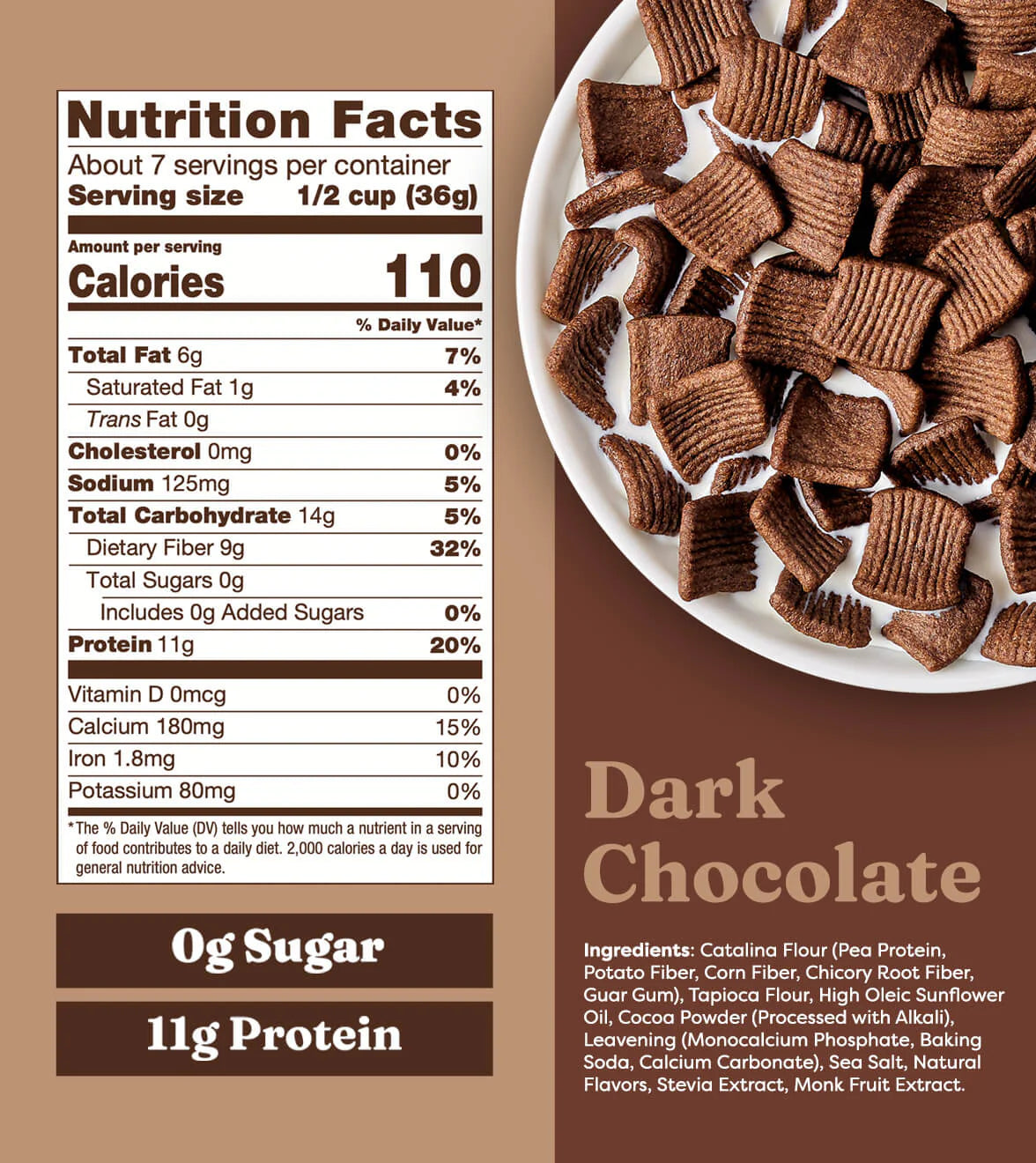 Catalina Crunch Dark Chocolate Protein Cereal 255g