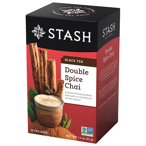 Stash Double Spice Chai Black Tea, 18 Tea Bags