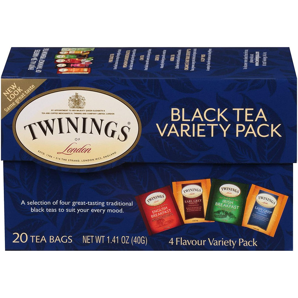 Twinings Black Tea Variety Pack, 20 Tea Bags