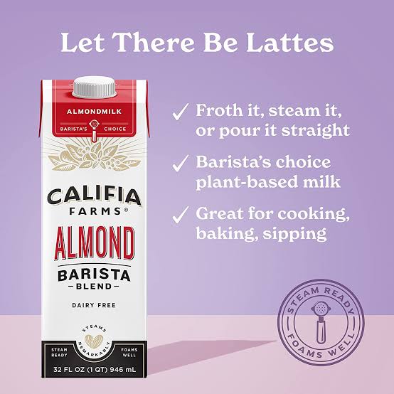 Califia Farms Almond Barista Blend 1L