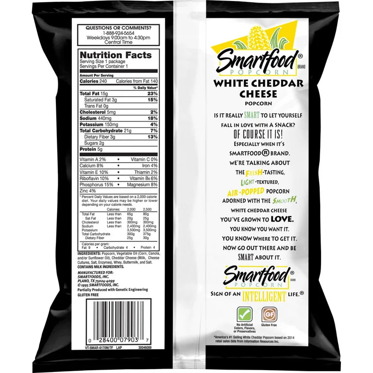 Smartfood White Cheddar Popcorn 155.9g