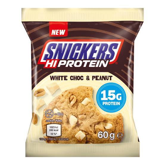 Snickers Hi-Protein White Choc & Peanut Cookie 60g