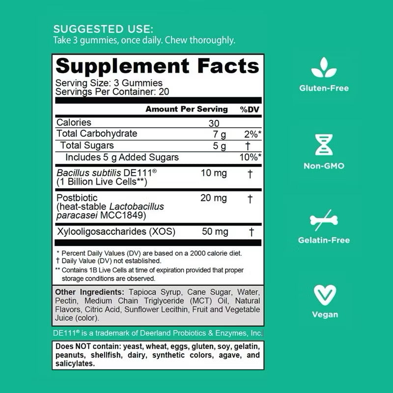 Goli Nutrition Pre+Post+Probiotics, 60 Gummies
