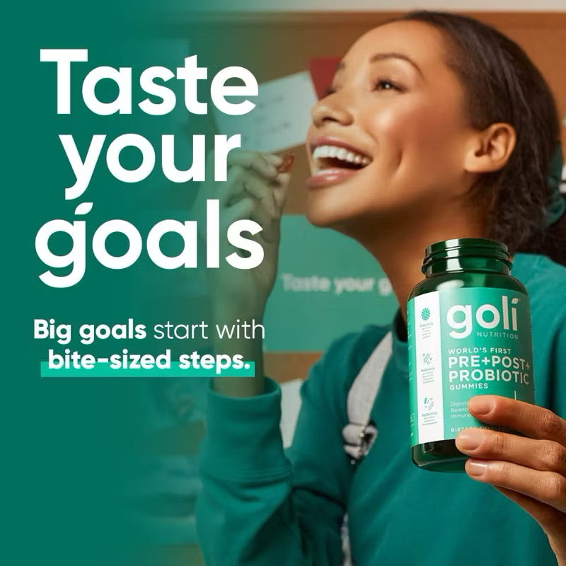 Goli Nutrition Pre+Post+Probiotics, 60 Gummies