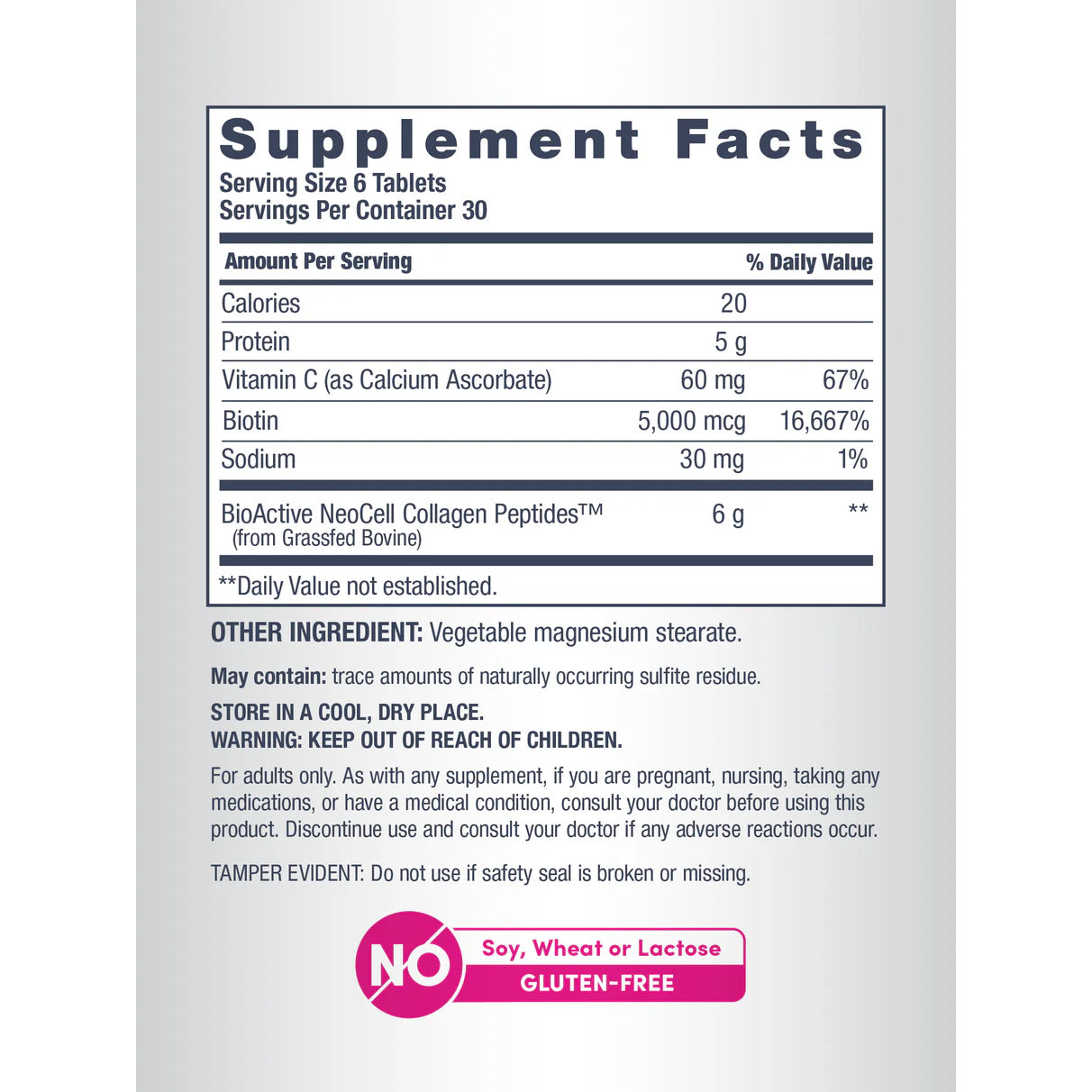 Neocell Grassfed Collagen Peptides + C & Biotin