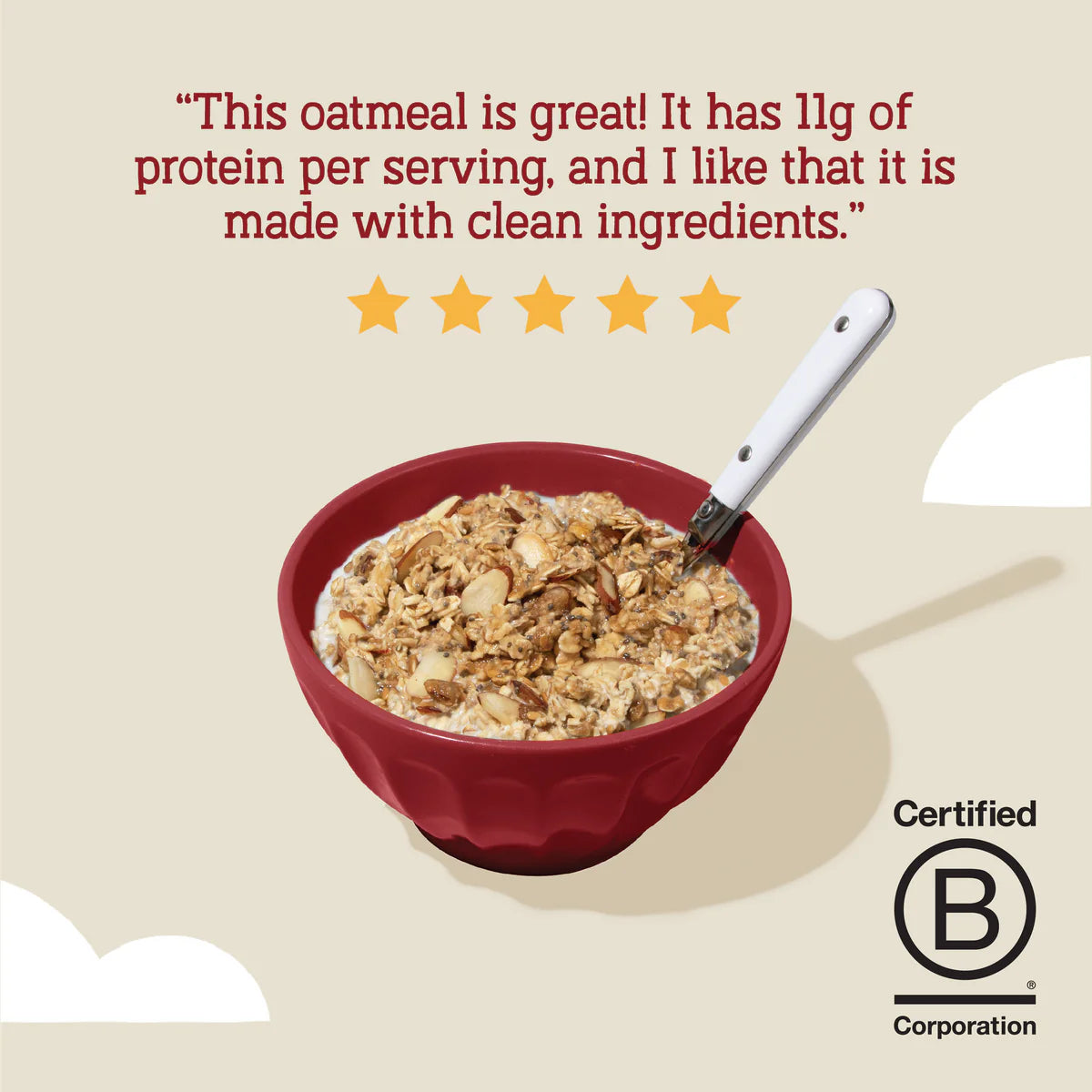 Seven Sundays Maple Almond Protein Oats 454g