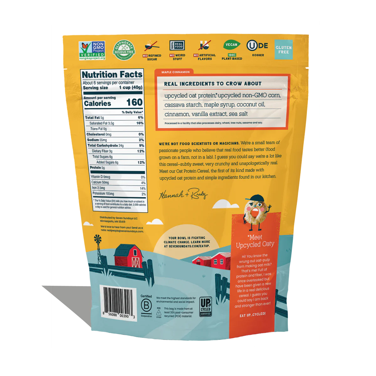 Seven Sundays Maple Cinnamon Oat Protein Cereal 227g