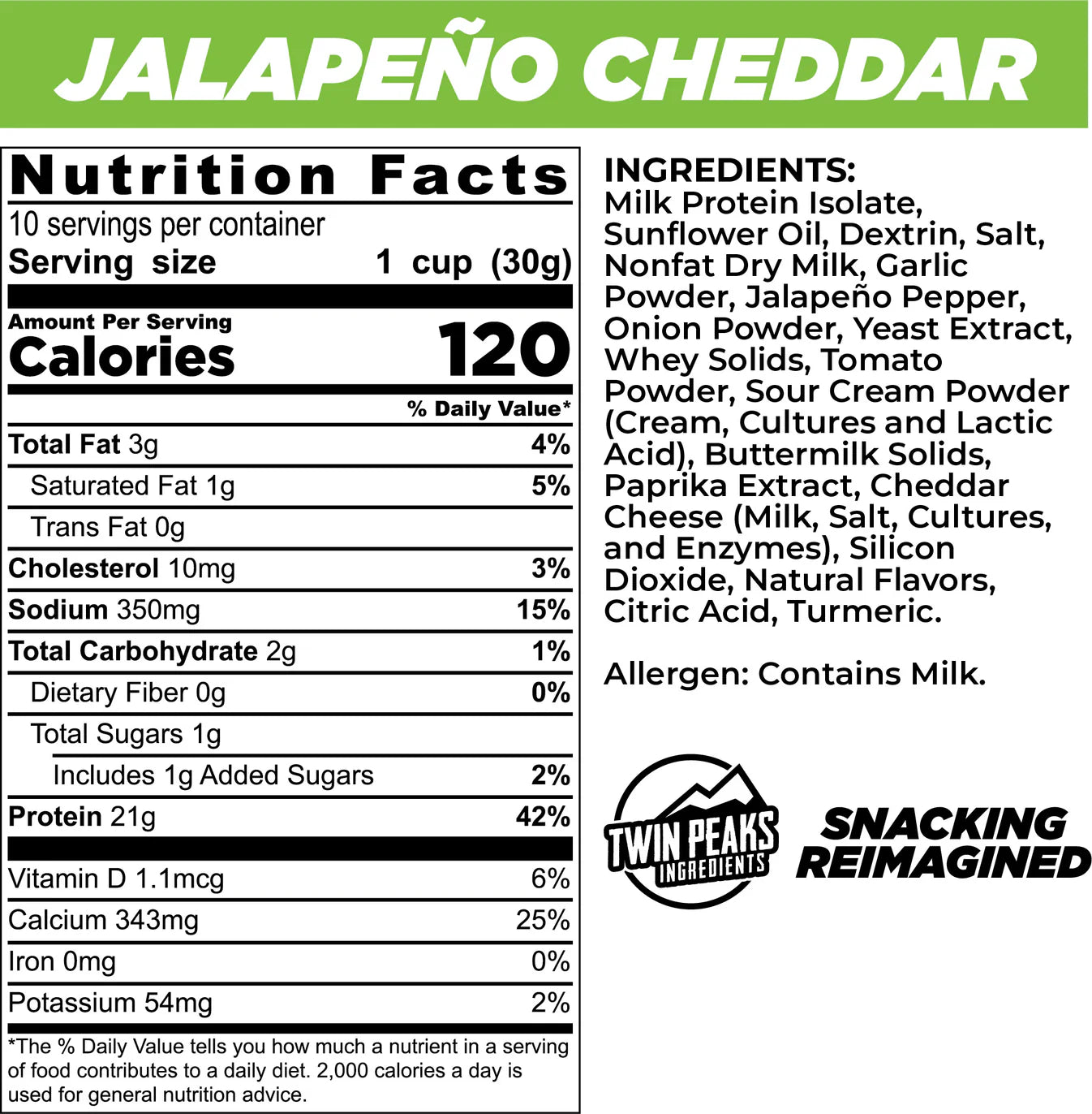 Twin Peaks Jalapeno Puffs 300g