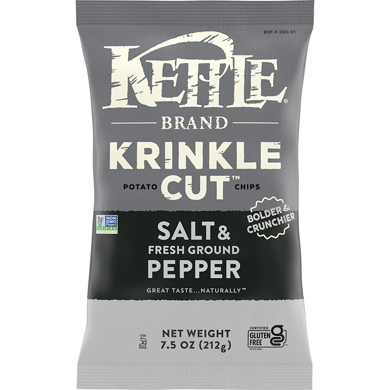 Kettle Brand Krinkle Cut Salt & Pepper Chips