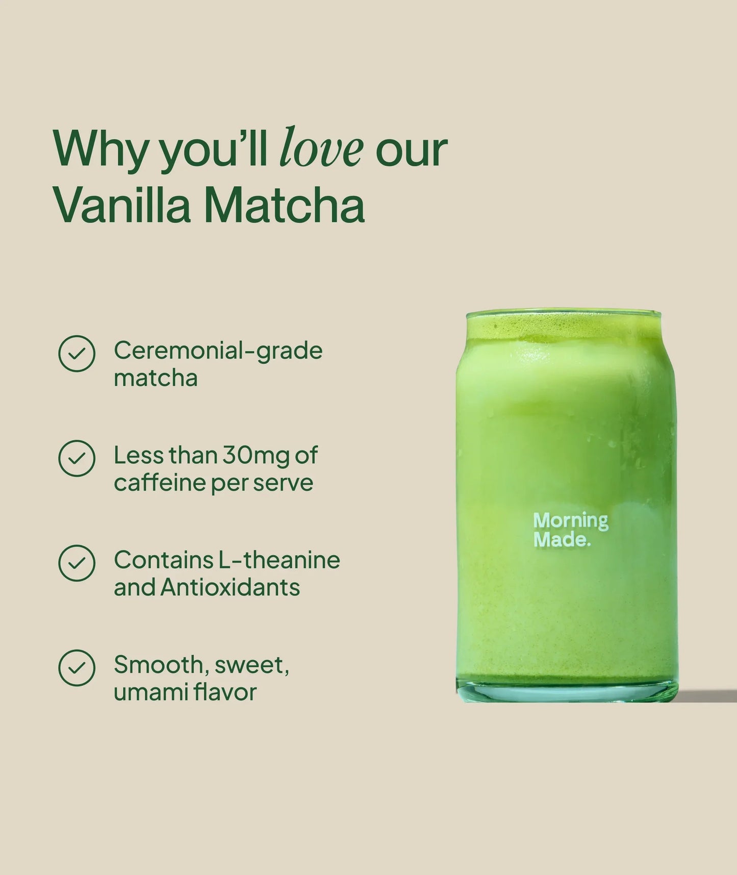Morning Made Original Matcha Latte 50g