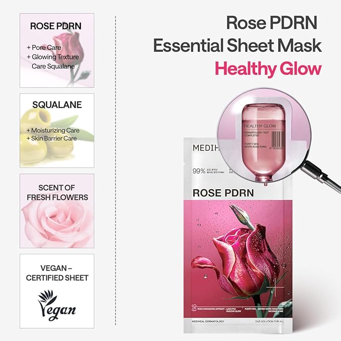 Mediheal Rose PDRN Essential Mask Sheet, 1 piece