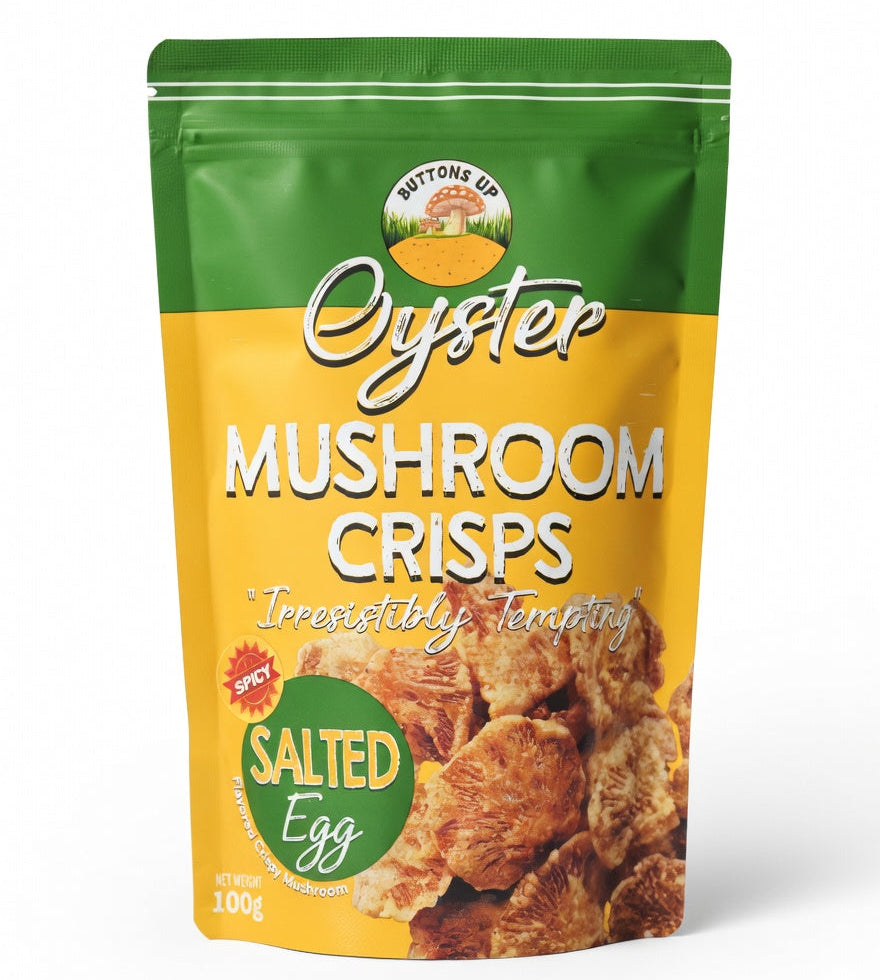 Buttons Up Mushroom Crisps 100g